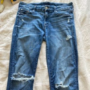 mother denim mid rise jeans size 29